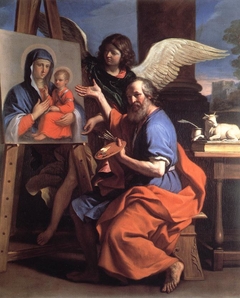 St Luke painting the Virgin by Guercino