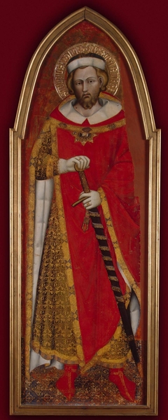 St Pontianus (wing of a polyptych) by Spinello Aretino