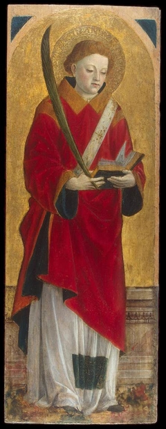 St Stephen (wing of a polyptych) by Vincenzo Foppa