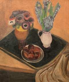 Still life : anemones and hyacinths by Frances Hodgkins