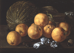 Still Life with Lemons and Nuts by Luis Egidio Meléndez