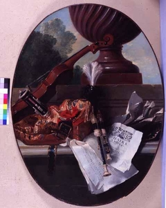 Still Life with Musette and Violin by Jean-Baptiste Oudry