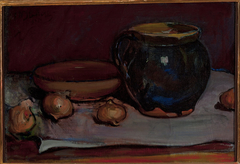 Still life with onions by Władysław Ślewiński