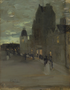 Street in Oban, Night by James Guthrie