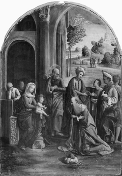 The Adoration of the Kings by Ortolano