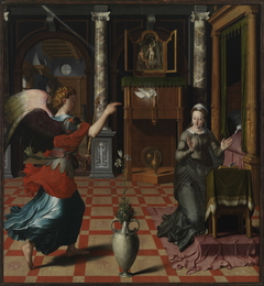 The Annunciation (backside: The Presentation) by Pieter Pourbus