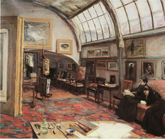 The Artist's Studio by Max Liebermann