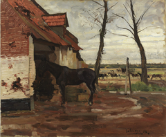 THE BLACKSMITH'S SHOP by Algernon Talmage