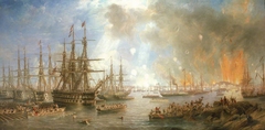 The Bombardment of Sveaborg, 9 August 1855 by James Wilson Carmichael