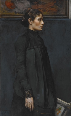 The Embroideress [Portrait of Mrs. Hitchcock] by Gari Melchers