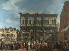 The Feast Day of Saint Roch by Canaletto