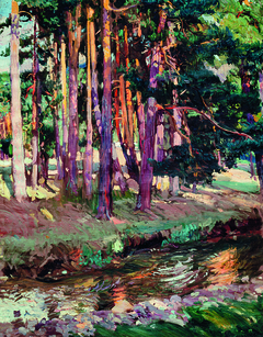 The Forest. La Granja by Joaquín Sorolla