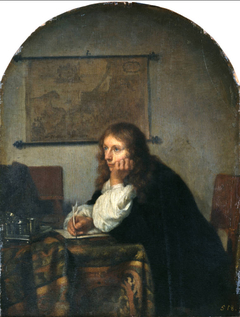 The Letter Writer by Caspar Netscher