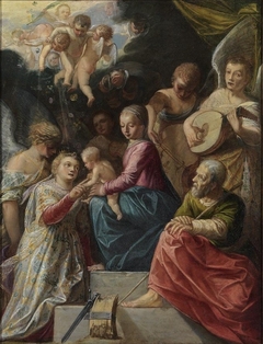 The Mystic Marriage of St. Catherine by Adam Elsheimer