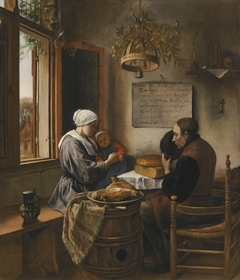 The Prayer before the Meal by Jan Steen