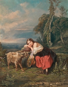 The Shepherd Girl by Camille Roqueplan