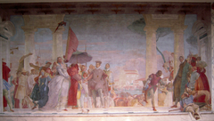 The Visit of Henry III to the Villa Contarini by Giovanni Battista Tiepolo