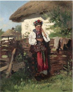 Ukrainian girl by Vladimir Makovsky