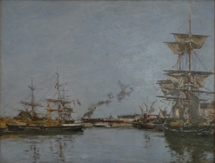 Le Bassin de Deauville by Eugène Boudin