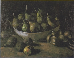 Still life with pears in a bowl by Vincent van Gogh