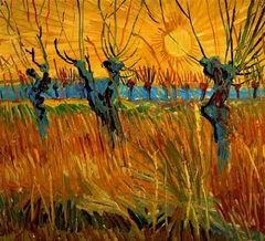 Willows at Sunset by Vincent van Gogh