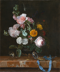 Vanitas Flower Still Life by Willem van Aelst