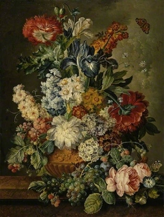 Vase of flowers by Jacobus Linthorst