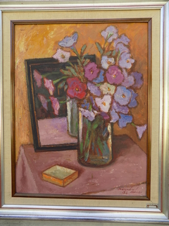 Vase with flowers by Bela Pehan