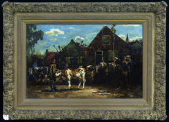 Veemarkt te Hilversum by Willem de Zwart