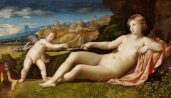 Venus and Cupid by Palma Vecchio