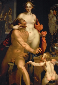 Venus in Vulcan's Forge by Bartholomeus Spranger