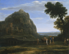 View of Delphi with a Procession by Claude Lorrain