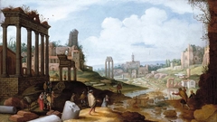 View of the Forum Romanum by Willem van Nieulandt II