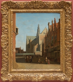 View of the Grote Kerk in Haarlem by Gerrit Adriaenszoon Berckheyde