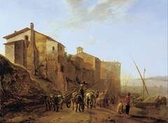 View of the Ripa Grande in Rome by Jan Both