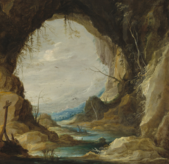 Vista from a Grotto by David Teniers the Younger