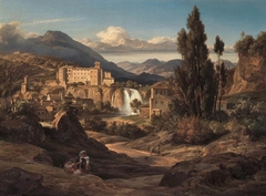 Wasserfälle des Liris bei Isola del Liri by Ernst Fries