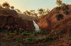 Waterfall on the Clyde River, Tasmania by Eugene von Guerard