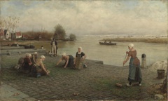 Weeding the Pavement by George Henry Boughton