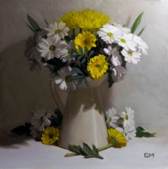 White gold bouquet by Gary Morrow