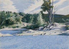 White River at Sharon by Edward Hopper