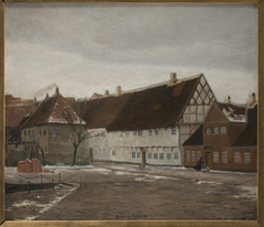 Winter Evening in Ribe, Jutland by Johan Rohde