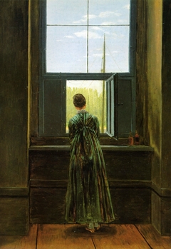 Woman at a Window by Caspar David Friedrich