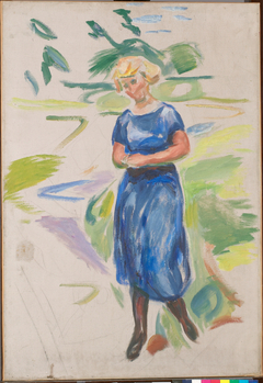 Woman in a Blue Dress by Edvard Munch