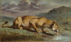 Wounded Lioness by Pierre Andrieu